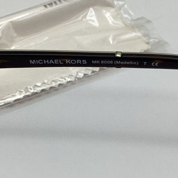 Michael Kors Eyeglass Frames Only Case Medellin 3010 52-16 140 Brown Tortoise - Picture 12 of 13